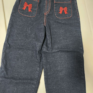 푸아송 리본 청바지 2xl