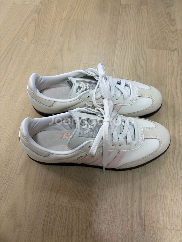 아디다스 삼바 samba 화이트/핑크 250--0