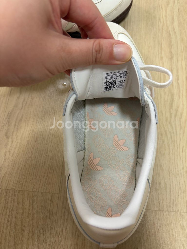 아디다스 삼바 samba 화이트/핑크 250--1