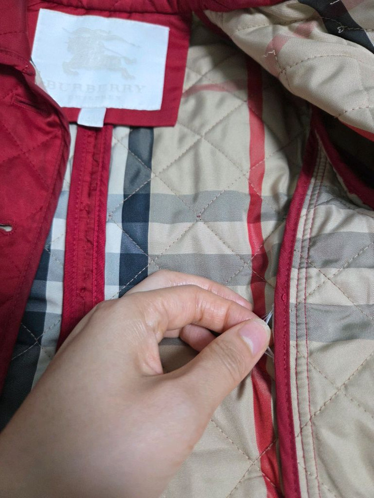 버버리 정품 유아 봄 누빔 자켓 100--5