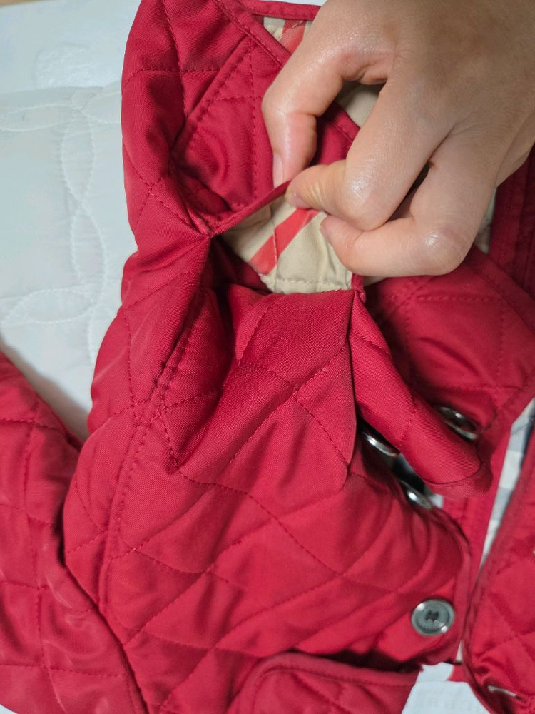 버버리 정품 유아 봄 누빔 자켓 100--4