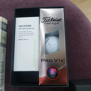 Titleist Pro V1x골프공 선스틱 골프클럽악세