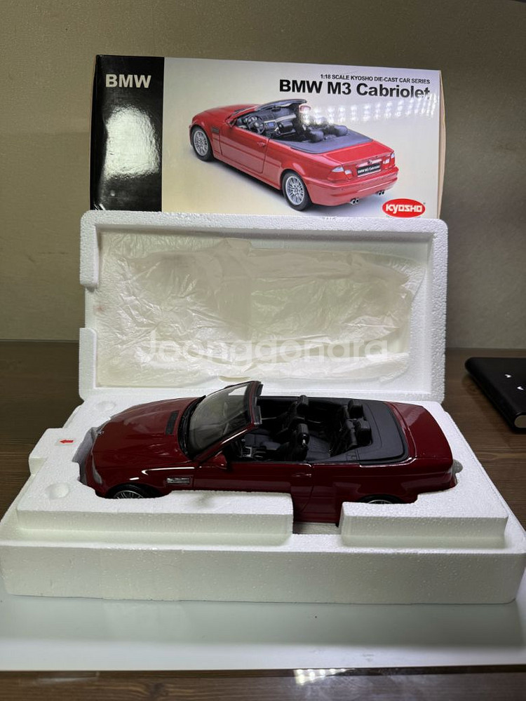 1:18 교쇼 E46 M3컨버터블 다이캐스트 9만--0