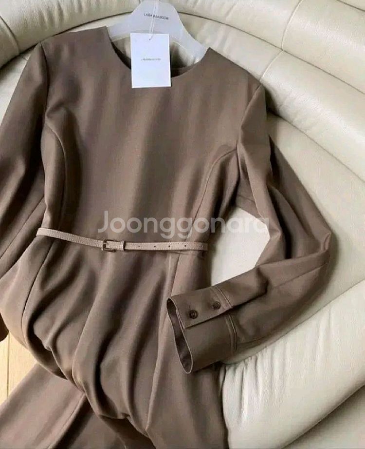 라밤바룸 벨티드 클래식 원피스 m 택달린새것--0