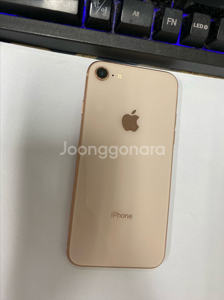 아이폰8 로즈골드 SSS급 256G 배터리100%--0