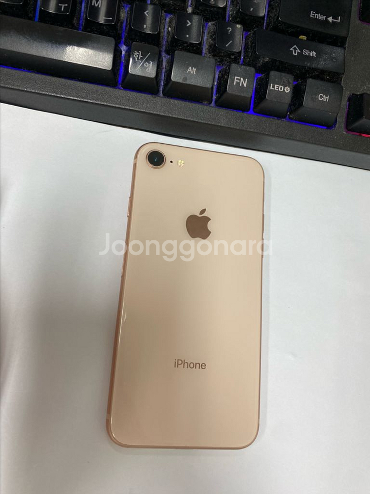 아이폰8 로즈골드 AA급 256GB 배터리100%--0