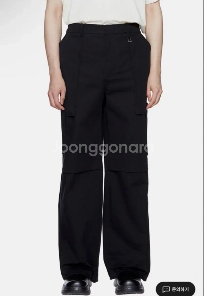 [48] 우영미 22SS 블랙 와이드 카고 팬츠--0