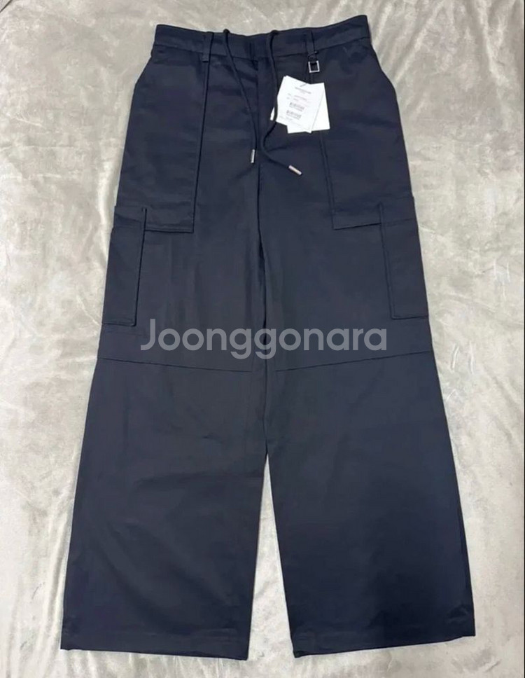 [48] 우영미 22SS 블랙 와이드 카고 팬츠--2