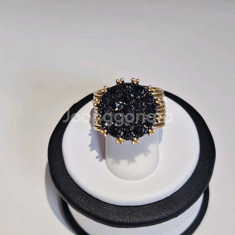 14k블랙 다이아 반지--3