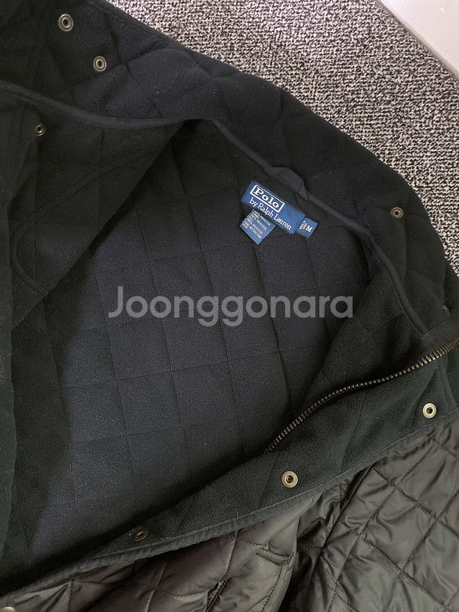 (M)폴로랄프로렌남자블랙기모퀄팅점퍼--6