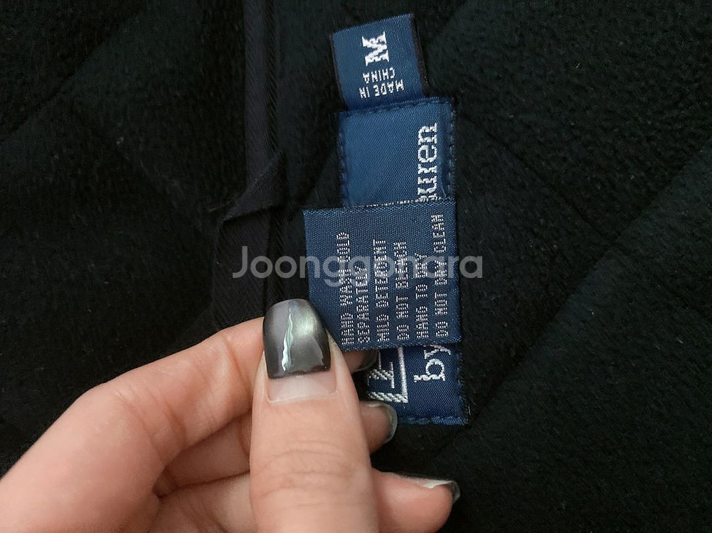 (M)폴로랄프로렌남자블랙기모퀄팅점퍼--8