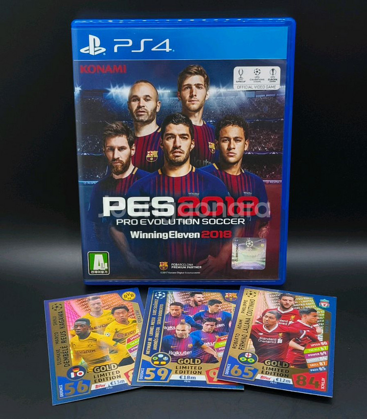 무배 플스4정발 한글PES2018+스페셜에디션3장--0
