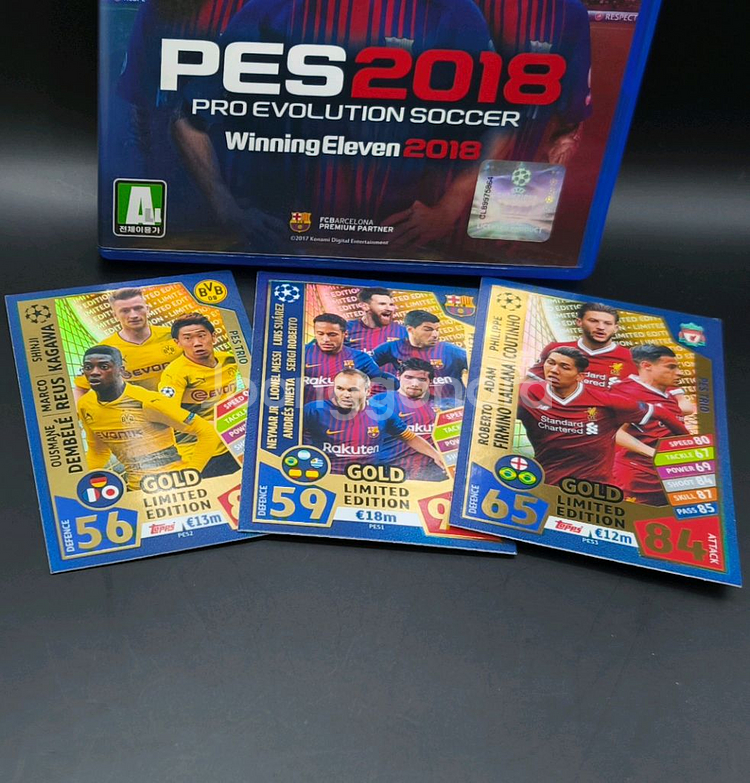 무배 플스4정발 한글PES2018+스페셜에디션3장--1