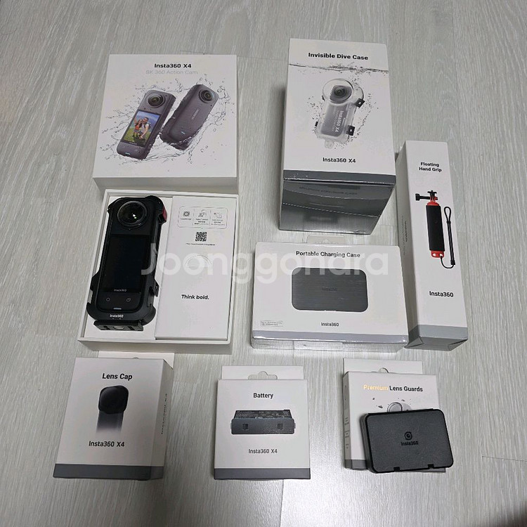 인스타360 X4 다이브(미개봉)+악세사리 가격내림--1