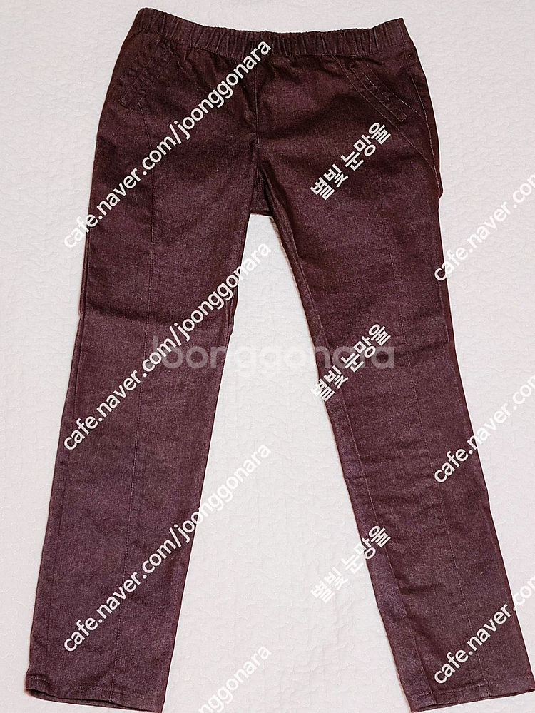 에스디비즈 여성 밴딩 면바지 버건디28인치 판매--0