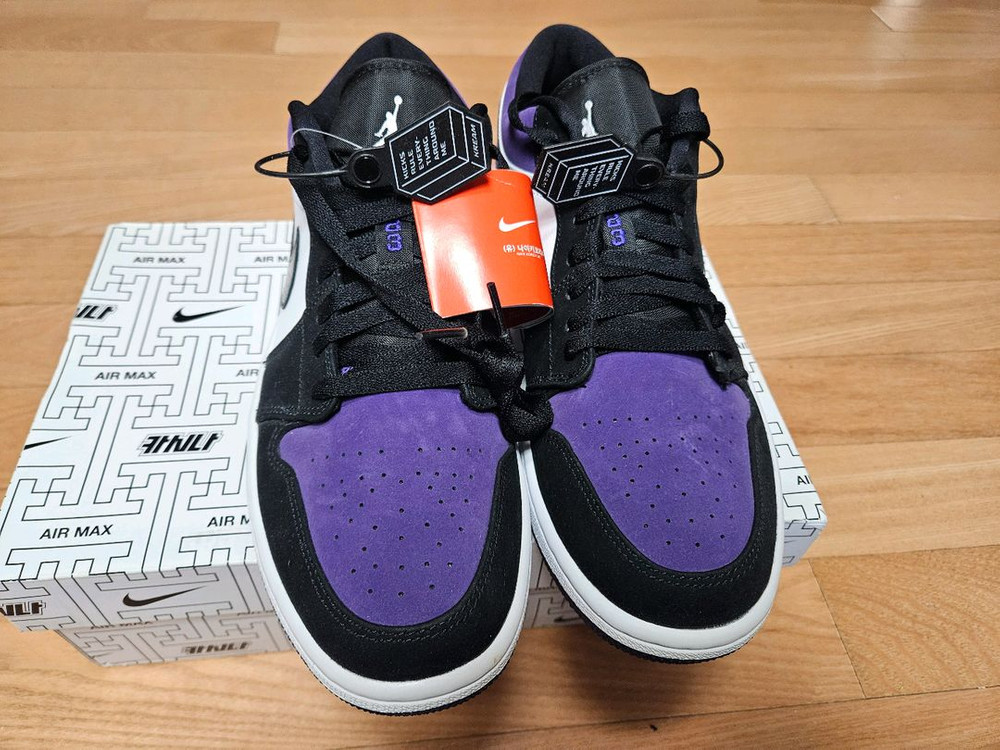 [280] 조던 1 로우 코트 퍼플 새제품 크림택o 이미지