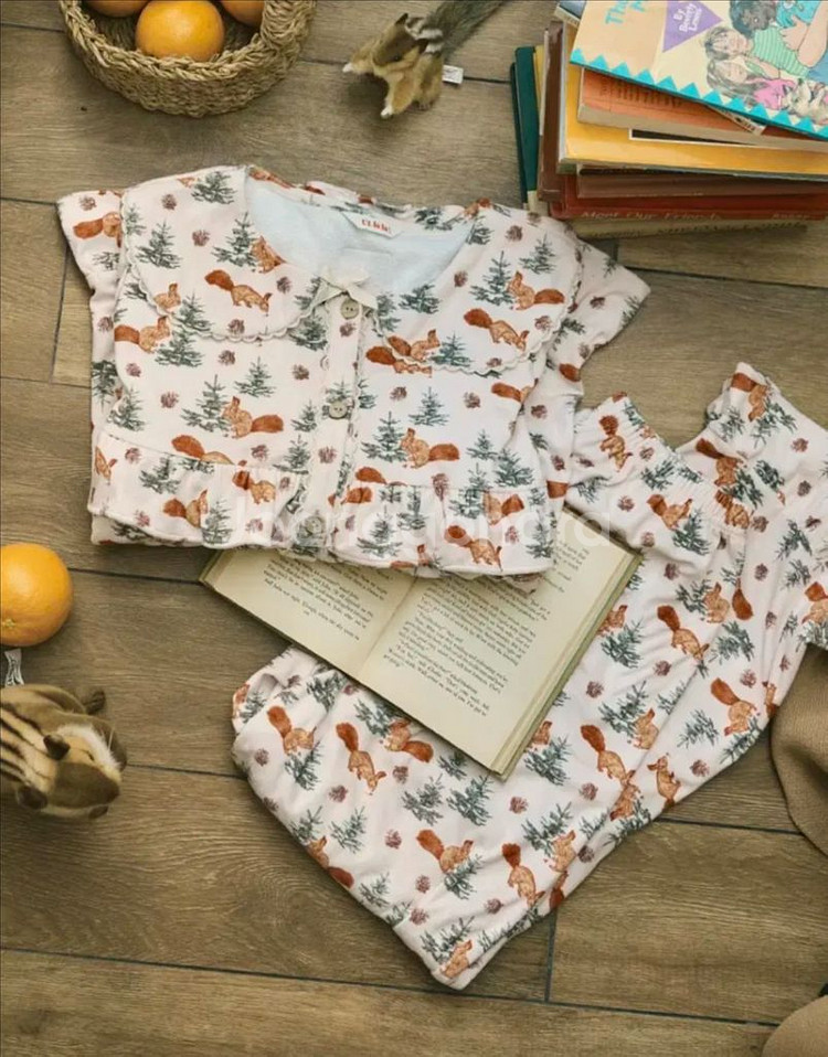 울랄라 파자마 샤비 피치기모 잠옷--4