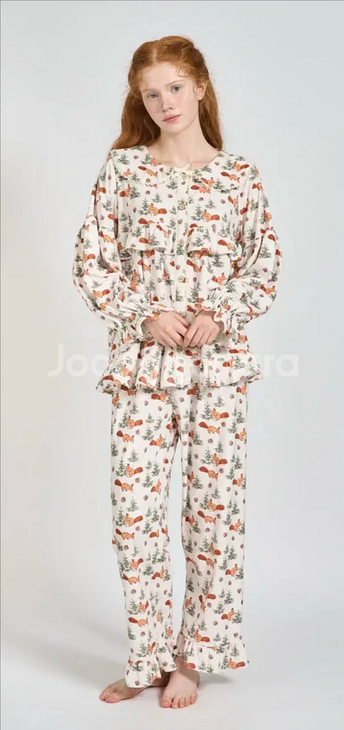 울랄라 파자마 샤비 피치기모 잠옷--6