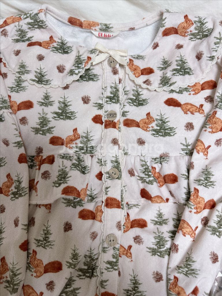 울랄라 파자마 샤비 피치기모 잠옷--8