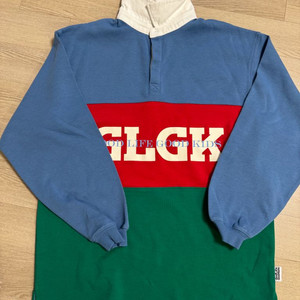 glgk 컬러블럭 럭비티셔츠 160사이즈