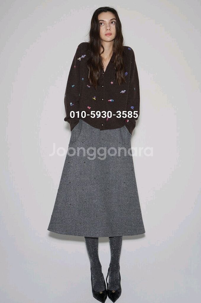 랑방 25 완판 자수 가디건 새상품--5