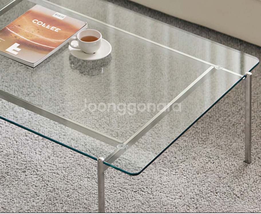 휴도 거실 유리테이블 800--1