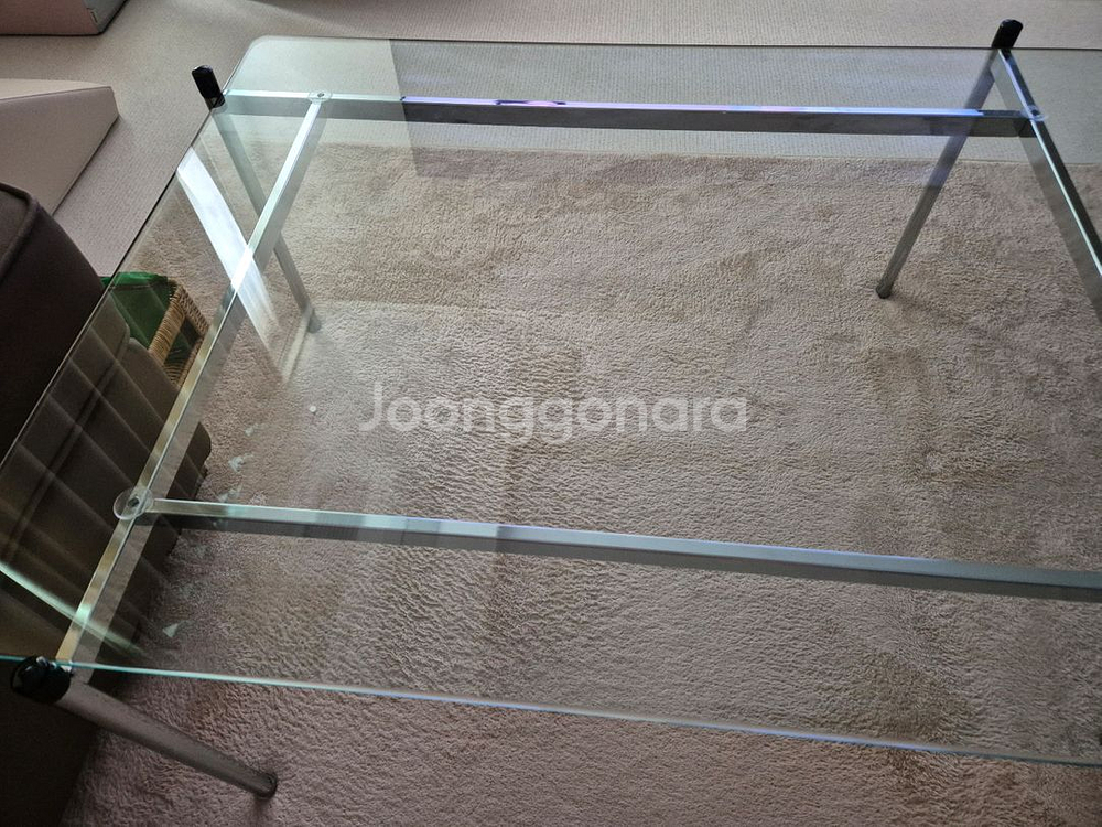 휴도 거실 유리테이블 800--2