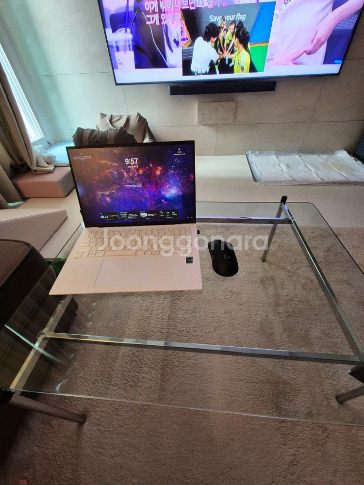 휴도 거실 유리테이블 800--4