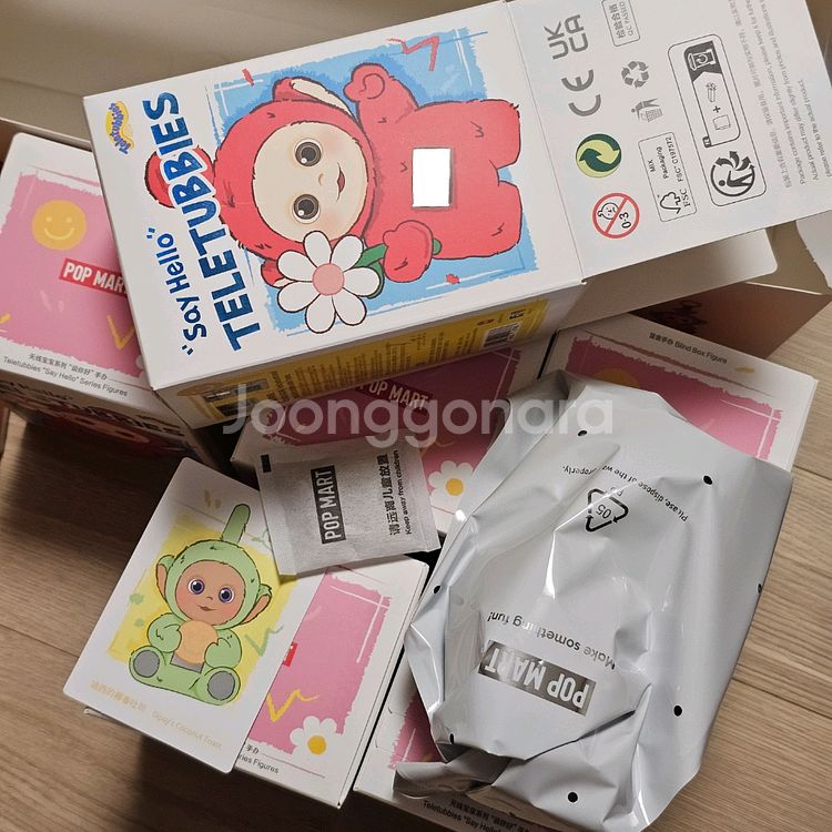팝마트 공홈발 텔레토비 안녕 키링 피규어 . 전종 각개--3