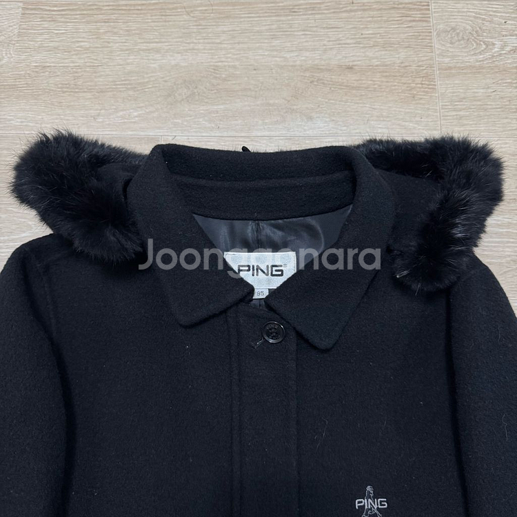 핑 여성 골프웨어 모직자켓 후드 탈부착--1