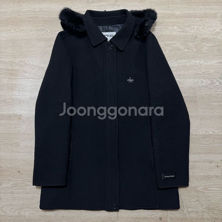 핑 여성 골프웨어 모직자켓 후드 탈부착--0