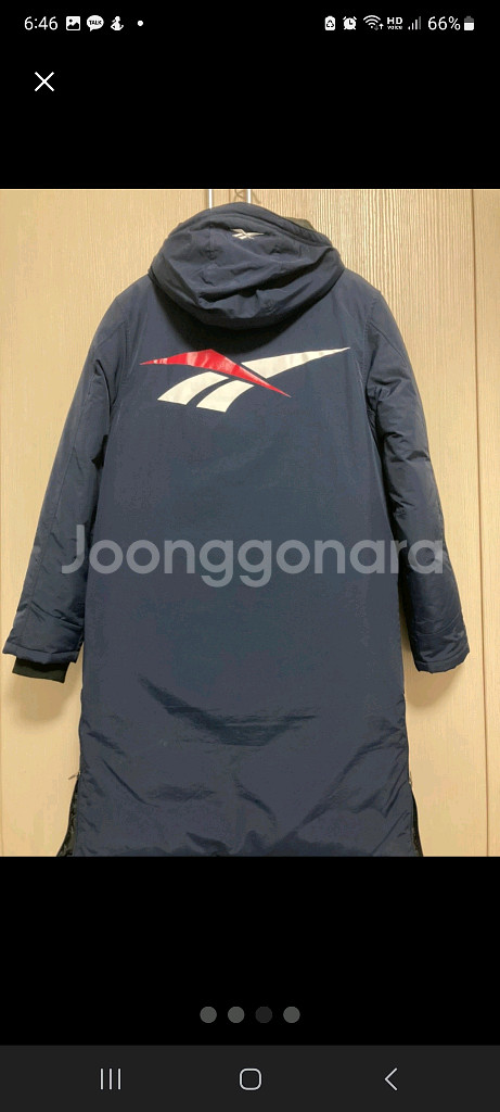 리복 롱패딩 네이비 판매합니다--1
