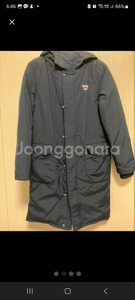 리복 롱패딩 네이비 판매합니다--2