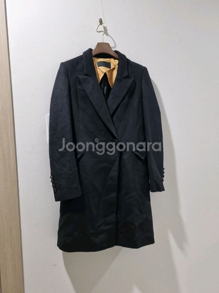 마인 블랙 캐시미어 코트--0