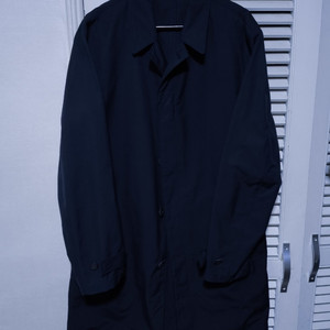 오버핏M 띠어리 코트 진네이비