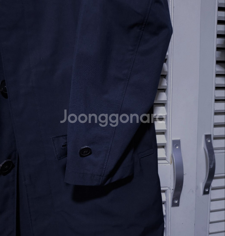 오버핏M 띠어리 코트 진네이비--2