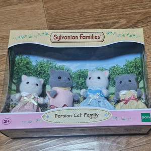 실바니안 페르시안 고양이 가족 피규어 인형 세트
