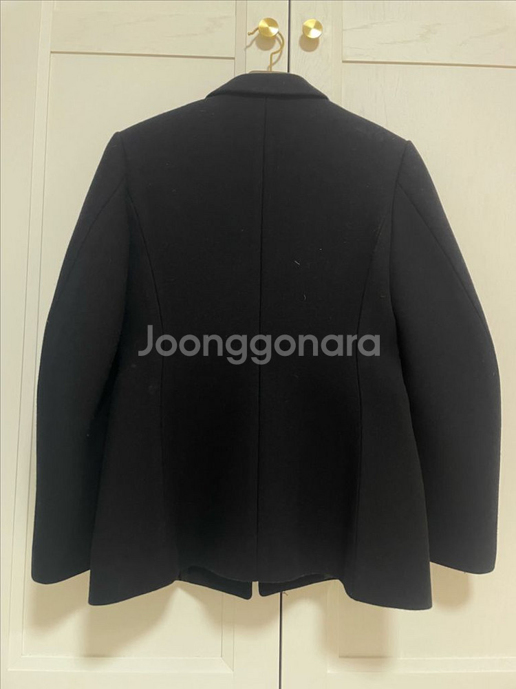 렉토 블랙 반코트 F사이즈--4