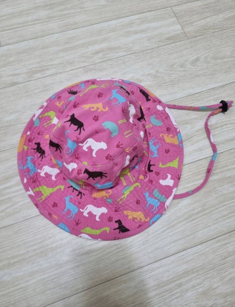 여아모자 벙거지 버킷햇 썬햇 이미지