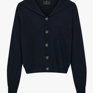 24 랑방컬렉션 캐시미어 블렌드 세일러 칼라 니트 가디