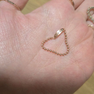 정품 14k디디에두보체인반지