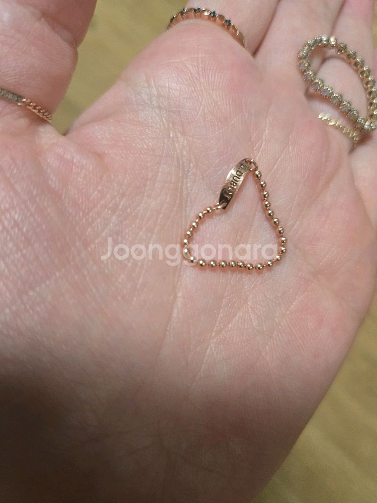 정품 14k디디에두보체인반지--2