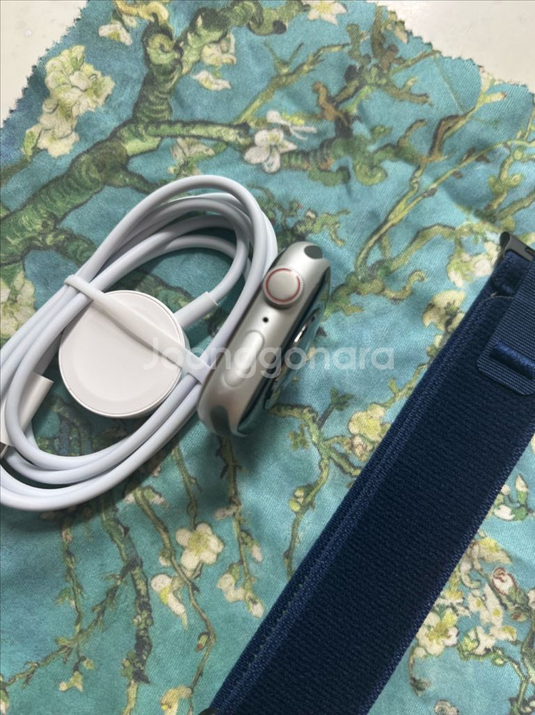 애플워치8셀룰러 41mm 실버 SS급--2