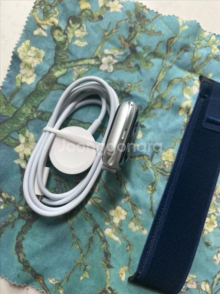 애플워치8셀룰러 41mm 실버 SS급--5