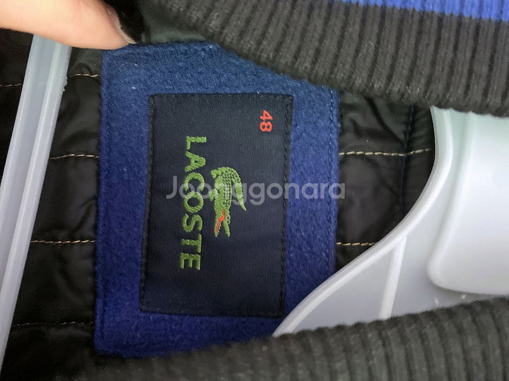 (95)라코스테바시티모직양가죽블루종자켓--5