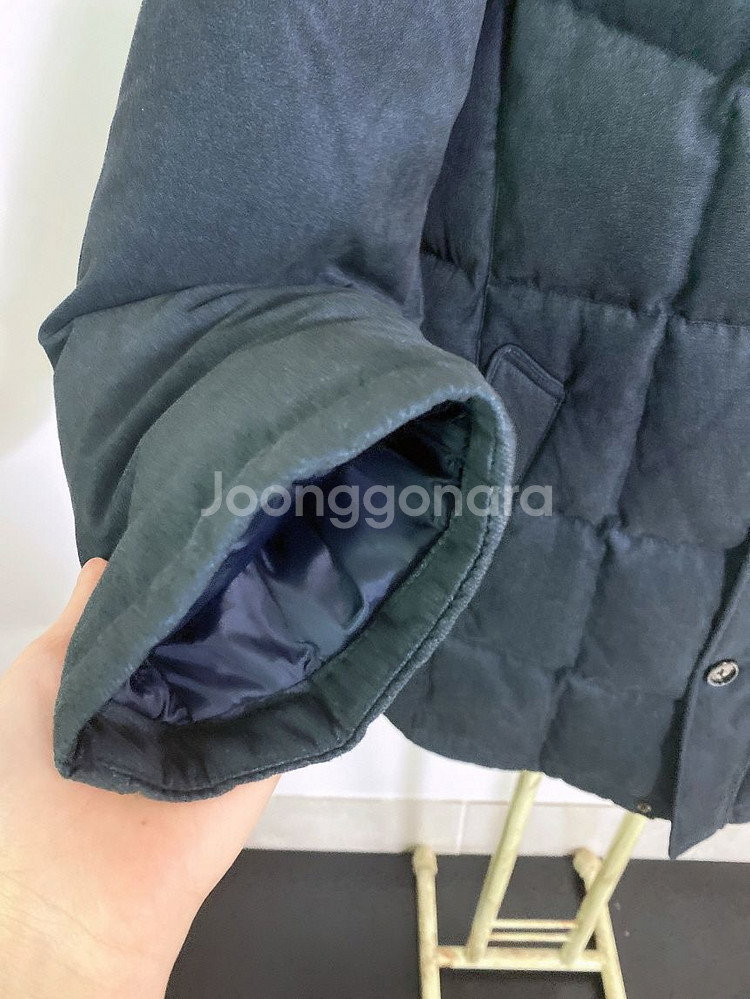 (105)로가디스남자거위털천연모피토끼털코트형패딩--3