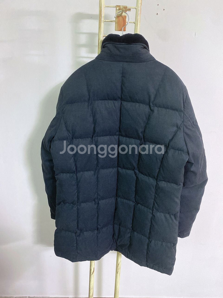 (105)로가디스남자거위털천연모피토끼털코트형패딩--4