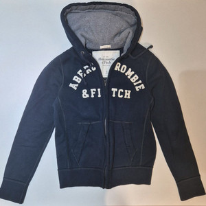 아베크롬비 후드 집업 네이비