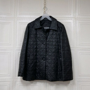 진도 우바 가죽 퀄팅자켓