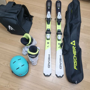 키즈 헤드 스키셋트판매 스키 127cm 부츠 220